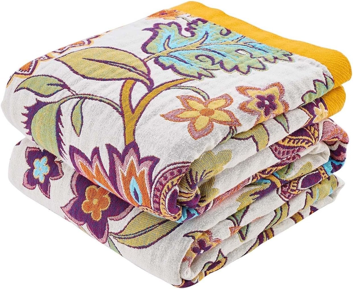 Detalle de XIBLC Cotton Reversible Throw 50 x 60 inches