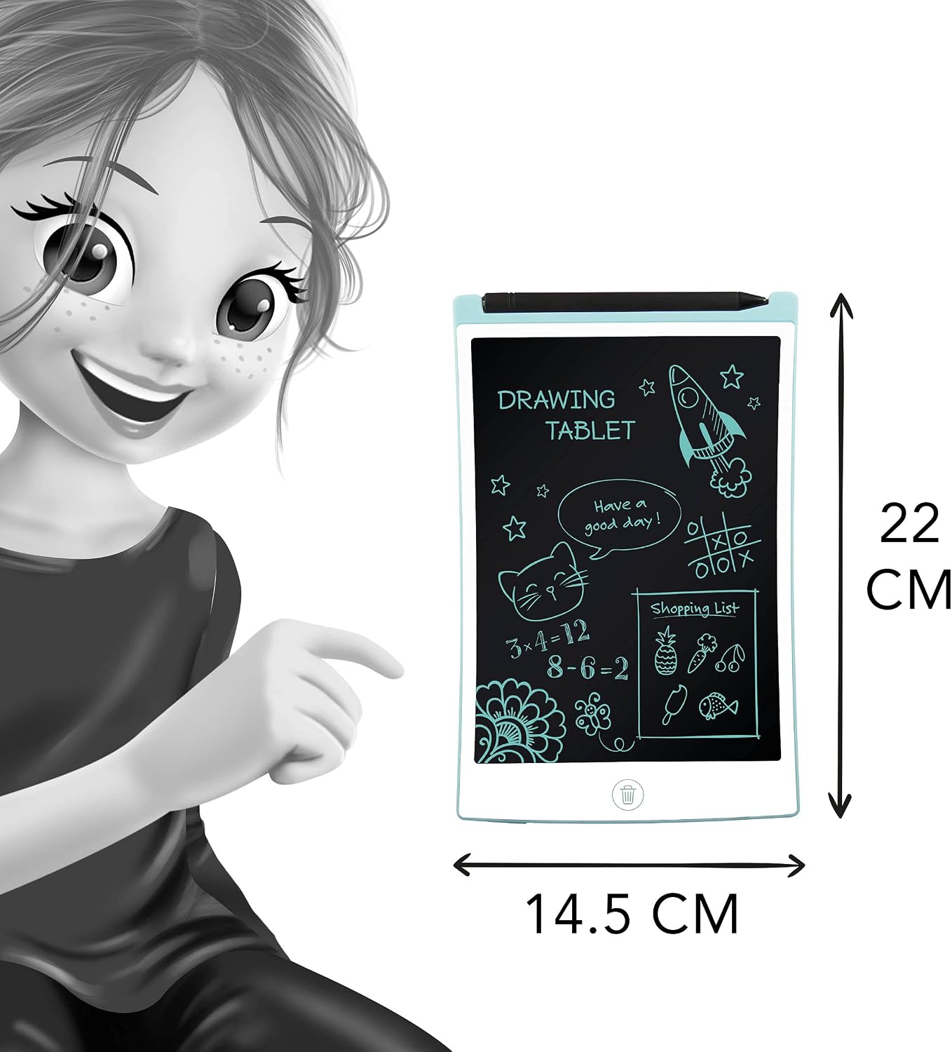 Thumbnail 6 de Buki TD001 — Tablette à dessin légère avec écran LCD et stylet
