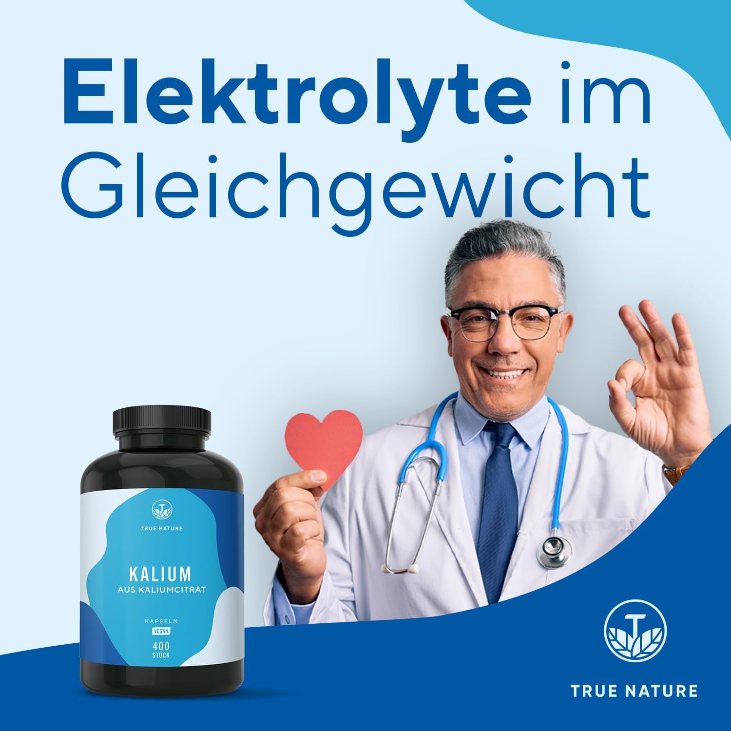 Detalle de Kalium Potassium – 400 Kapseln, Kaliumcitrat mit 800 mg elementarem Kalium – vegan, ohne Zusätze