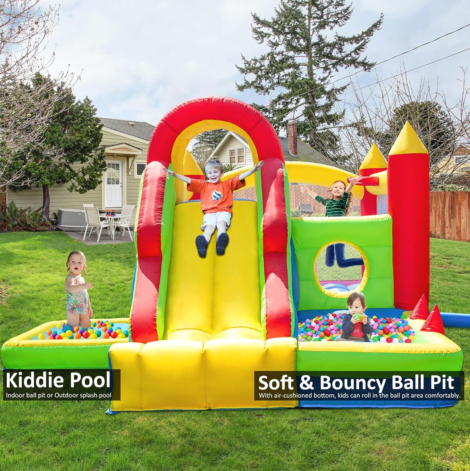 Thumbnail 2 de HuaKastro Large Bounce House 15.2' x 10.8