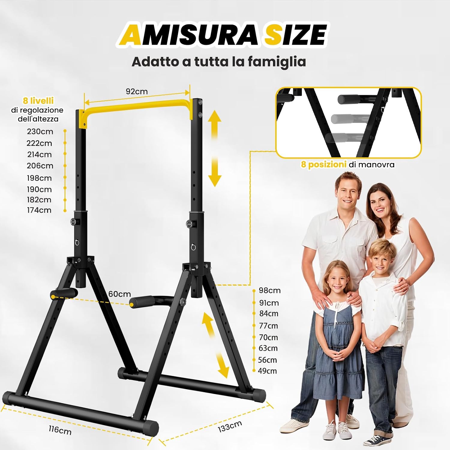 Detalle 2 de DOBESTS Power Tower per trazioni e dip