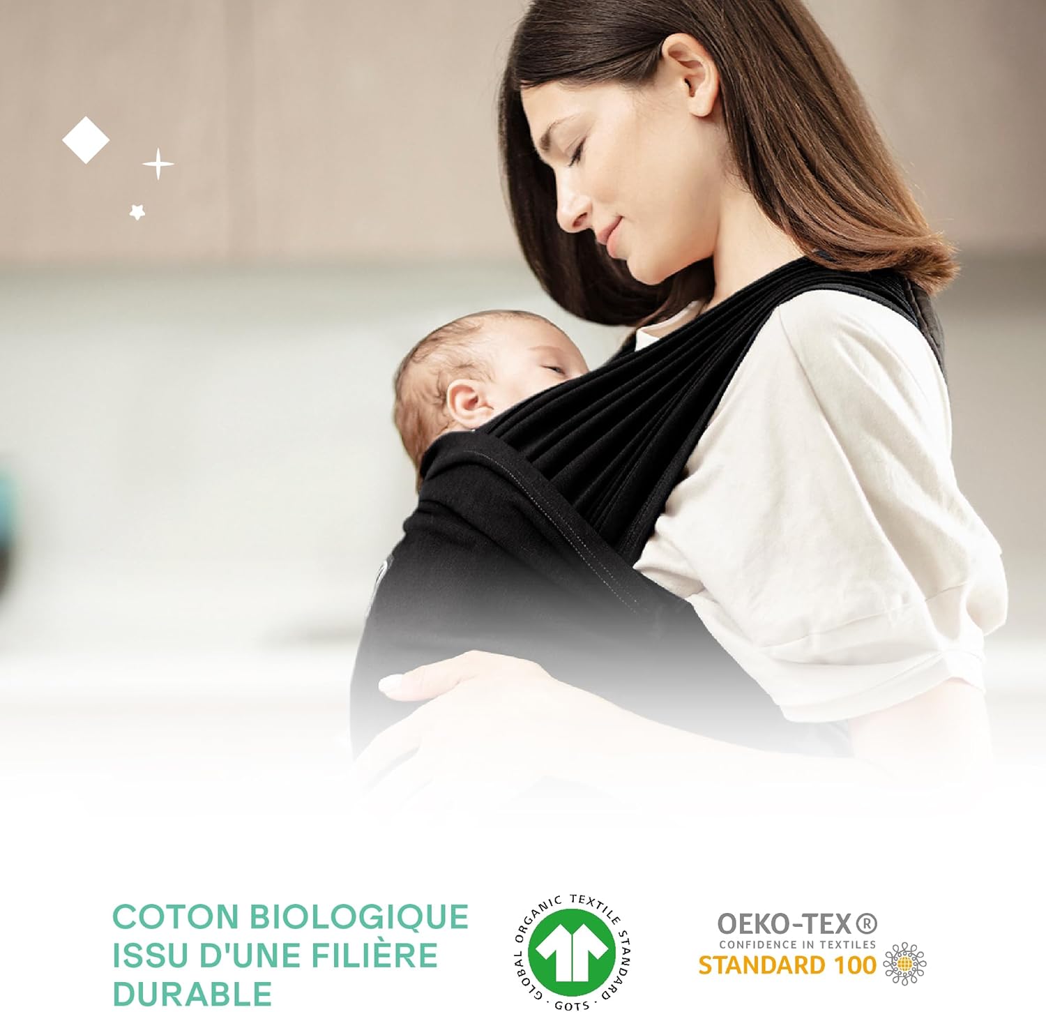 Thumbnail 4 de Koala Babycare Cuddle Band 2.0 : écharpe de portage bébé élastique ajustable, unisexe (jusqu’à 15 kg)