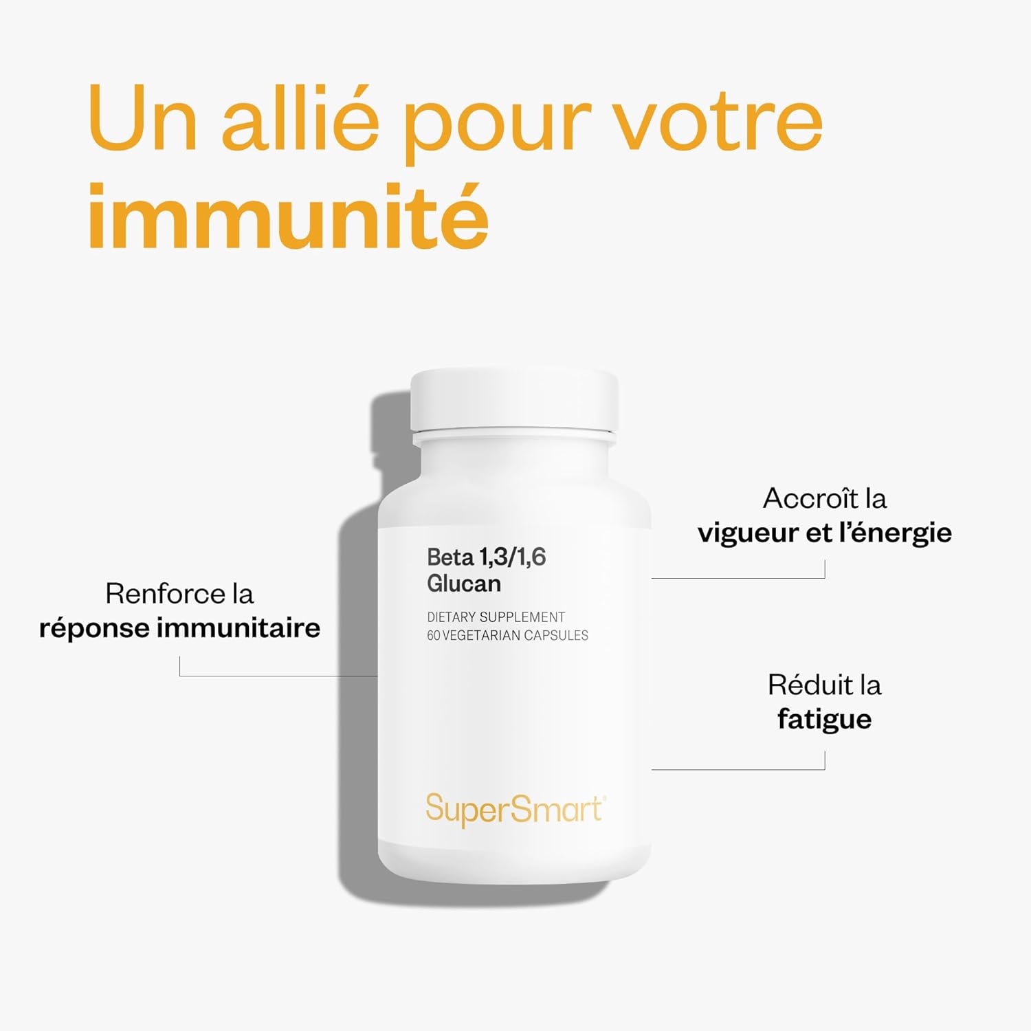 Thumbnail 2 de Beta 1,3/1,6 Glucan de Supersmart – Soutien immunitaire et vitalité (VEGAN)