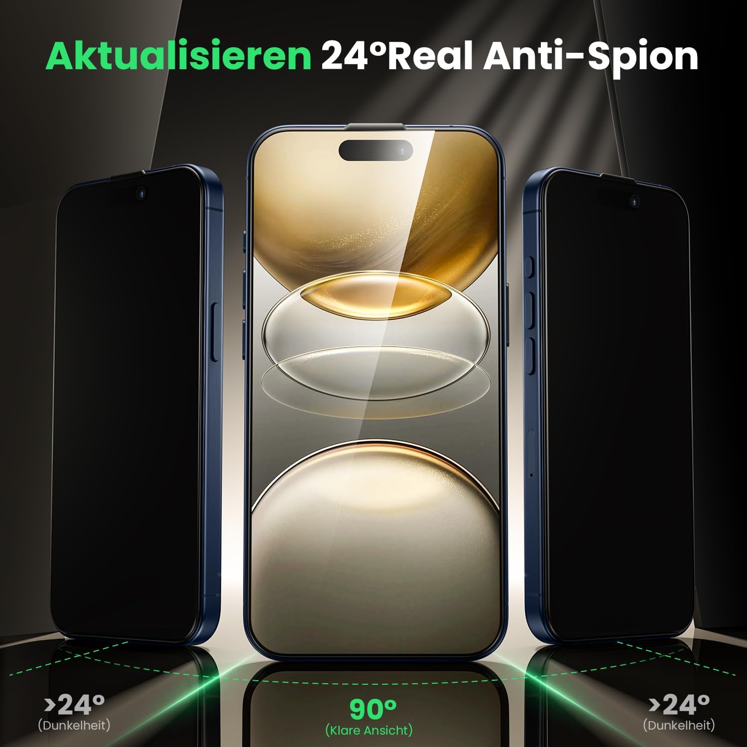 Thumbnail 1 de WSKEN iPhone 17 Pro Max Sichtschutzfolie 24°