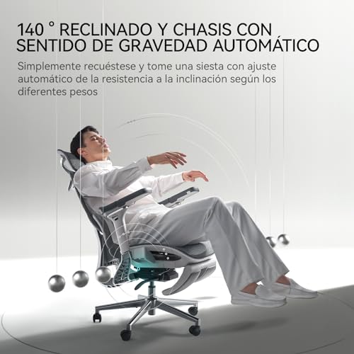 Thumbnail 6 de Hbada E3 Pro Silla de Oficina Ergonomica 🪑 Con Reposapiés Gris