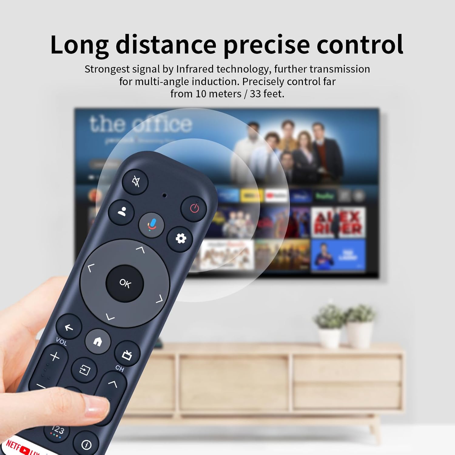 Thumbnail 4 de TCNOUMT RC813 FMBB IR Replacement Remote Control for TCL TVs (No Voice Control)