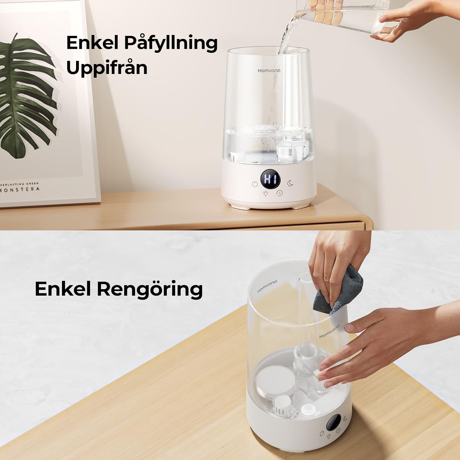 Thumbnail 4 de Homvana Top-Fill humidificador 34 h para dormitorio