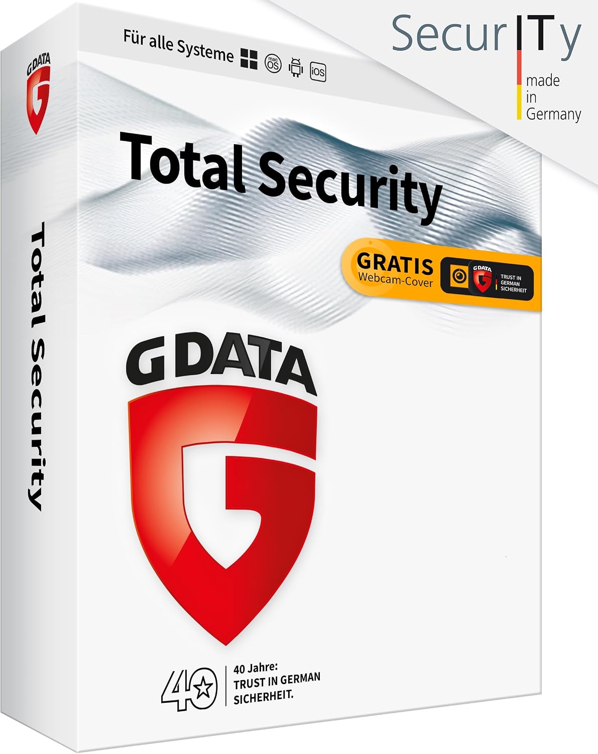 Detalle de G DATA Total Security 2026 – 3 Geräte, 1 Jahr, Virenschutz & Passwort-Manager (Made in Germany)