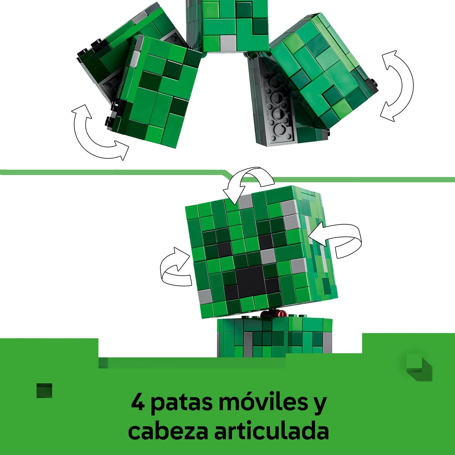 Thumbnail 2 de LEGO Minecraft El Creeper 21276: figura articulada para jugar y decorar