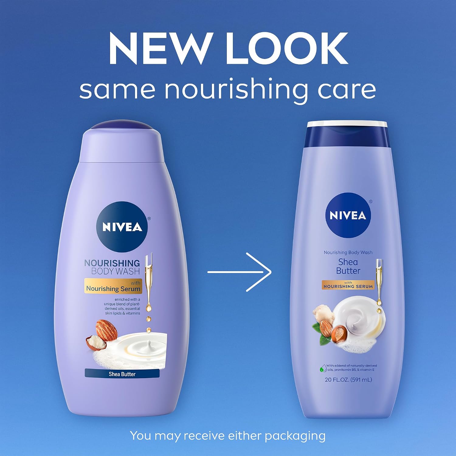 Thumbnail 1 de NIVEA Nourishing Shea Body Wash with Nourishing Serum 20 Fl Oz