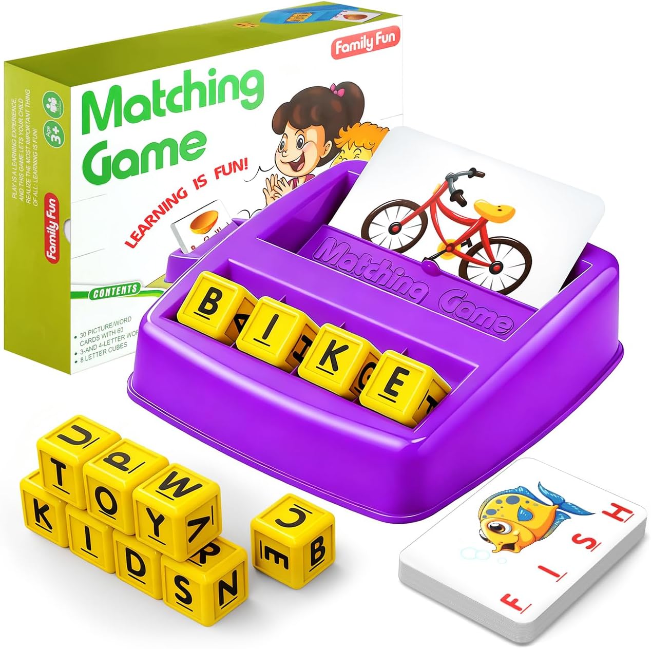 Detalle de HahaGift Match Spelling Letter Learning Game 30 cards