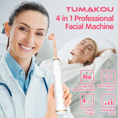 Thumbnail 4 de TUMAKOU Máquina Alta Frecuencia Facial ✨ con 4 varitas de Neón