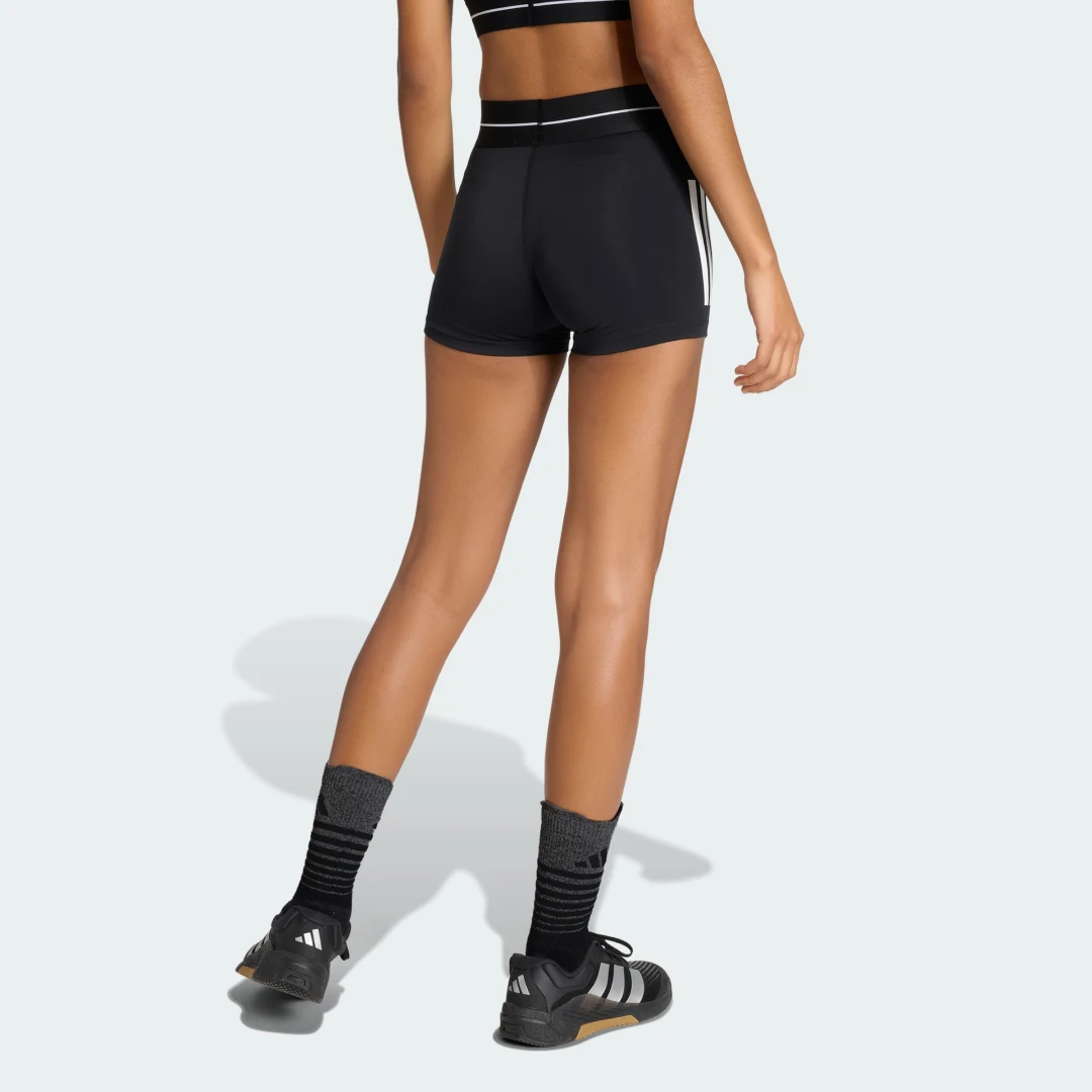 Detalle de Mallas cortas Hyperglam 3 Stripes de Adidas — Negro