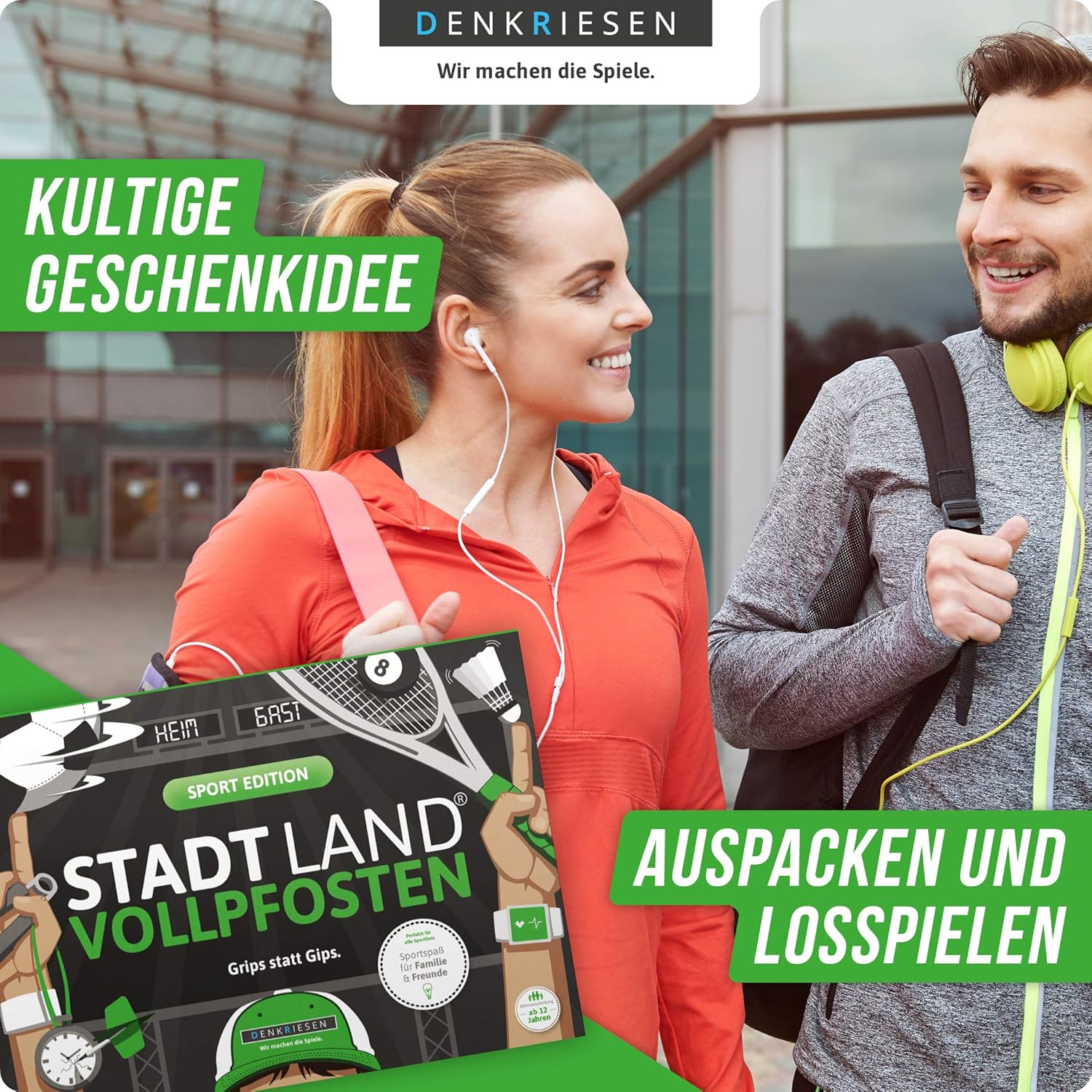 Thumbnail 4 de DENKRIESEN Stadt Land VOLLPFOSTEN® Sport Edition „Grips statt Gips“ – Stadt Land Fluss Spielblock