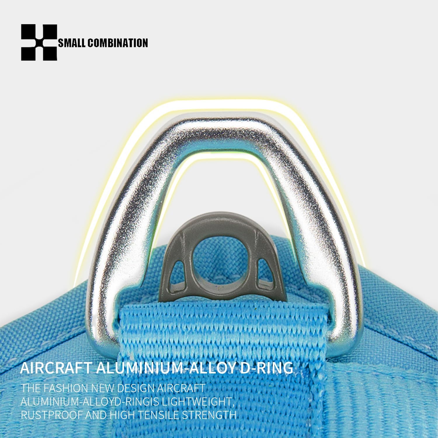 Thumbnail 6 de Small Combination Escape-Proof Dog Harness with Reflective Strips, Adjustable Vest and Handle (Blue, L)