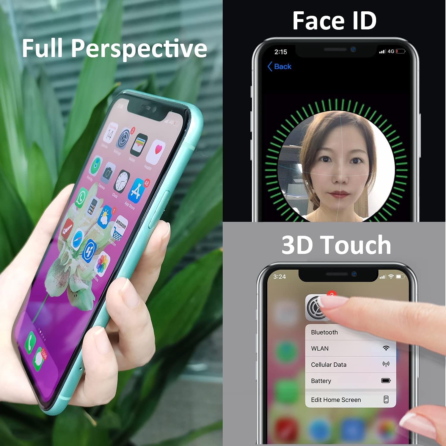 Detalle 2 de Brinonac ricambio display LCD per iPhone XR da 6,1" con 3D Touch