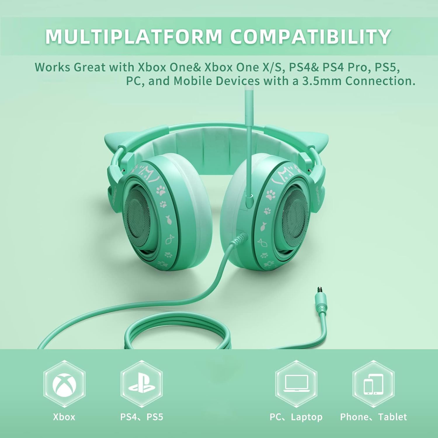 Thumbnail 6 de Somic G951S Green Gaming Headset