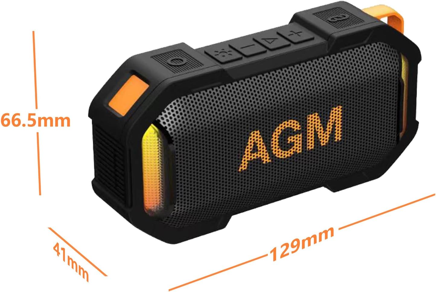 Thumbnail 5 de AGM MagROCK magnetischer Bluetooth-Lautsprecher mit RGB-LEDs, IPX7 und 1800 mAh