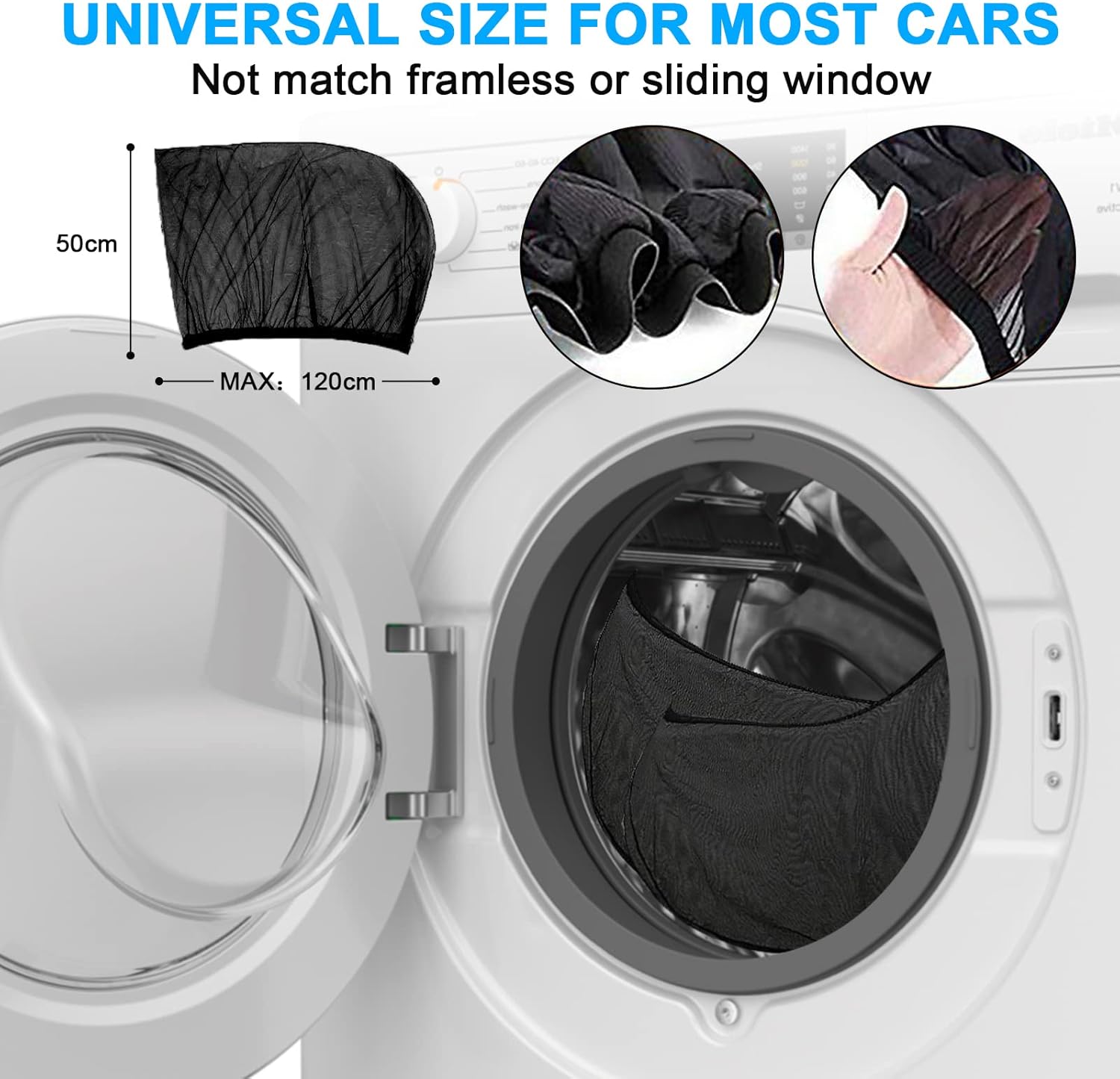 Thumbnail 6 de Joyblossom Autofenster-Sonnenschutz für Babys, UV-Schutz, 2 Stück – universell passend und atmungsaktiv