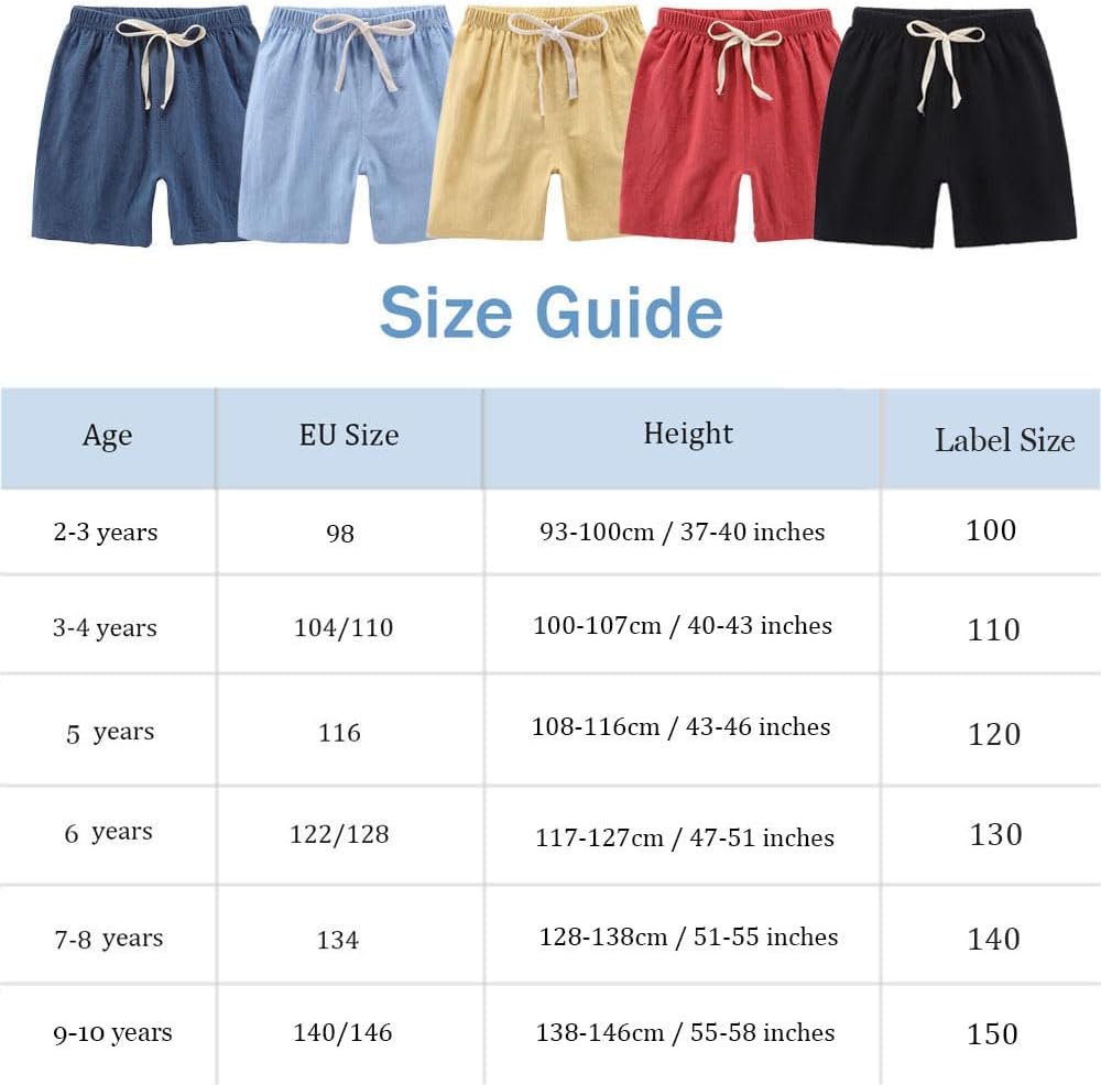 Thumbnail 6 de FedMois Shorts en Coton Garçon, Lot de 4 – Confort léger pour l’été