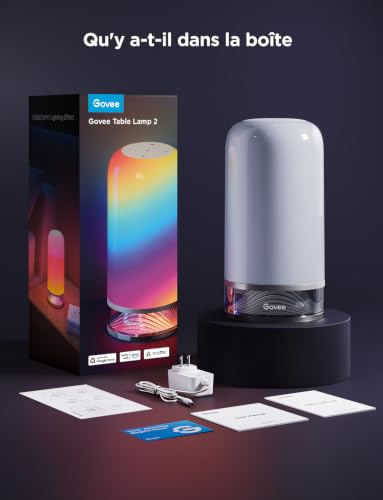 Thumbnail 8 de Govee Lampe de Chevet LED RGBICWW tactile — 500 lm, couleur ajustable 2700–6500 K, contrôle vocal et mode musique