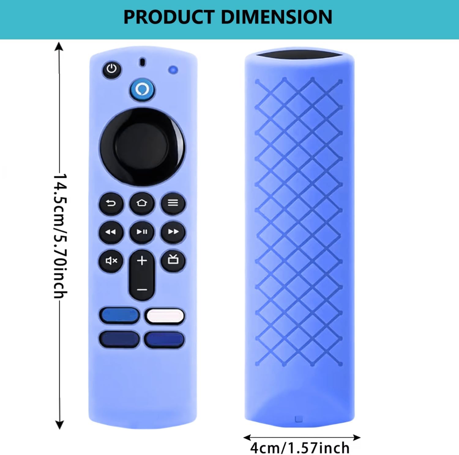 Thumbnail 2 de Remote Cover for 3rd Gen Voice Remote (2021) – Anti-Slip Silicone Case with Lanyard