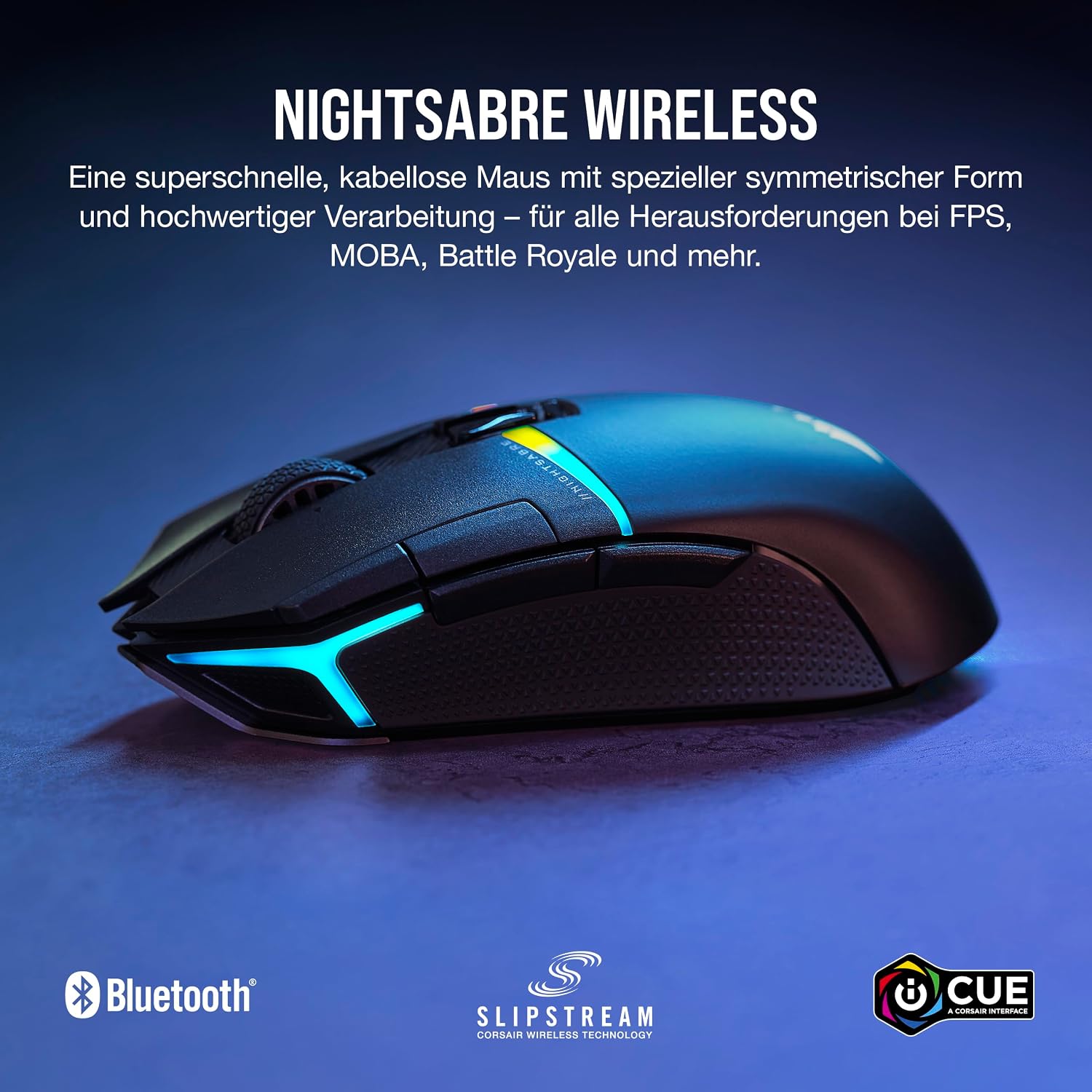 Detalle 2 de Corsair NIGHTSABRE 26.000 DPI Wireless Gaming-Maus