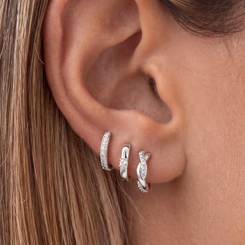 Detalle de Aretas sterling silver earrings set