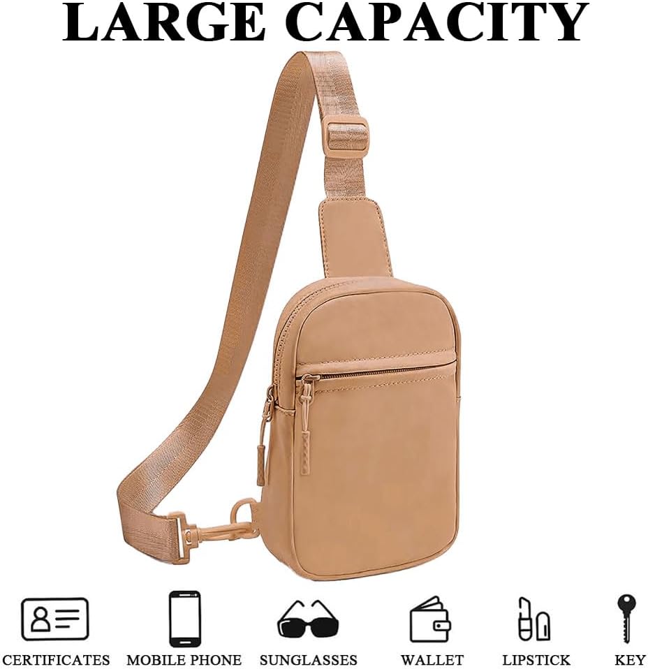 Detalle de YingStar Chest Sling Crossbody Bag for Women: Small, Waterproof & Anti-Theft