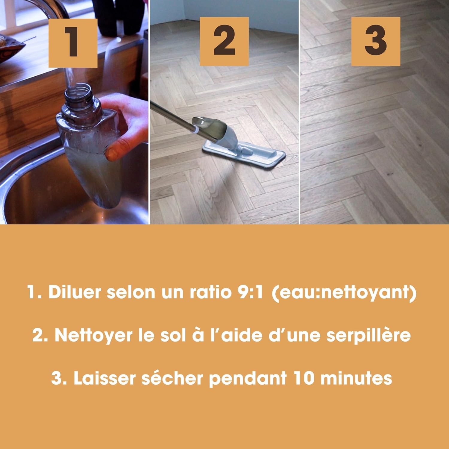 Detalle de Nettoyant pour sols en vinyle dilué 5 L lavande