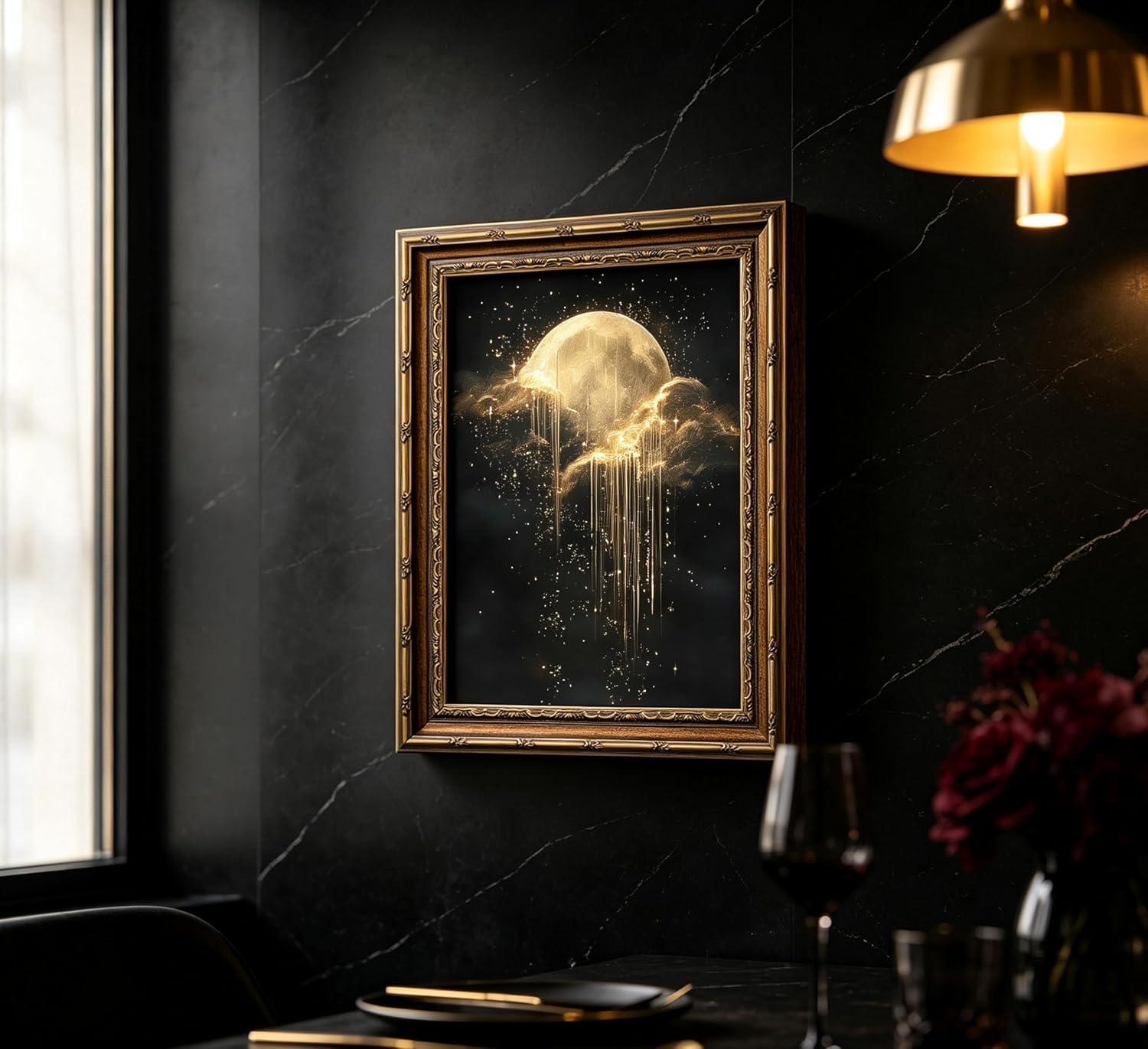 Detalle 2 de Moon Cloud Wall Art, 12x16in