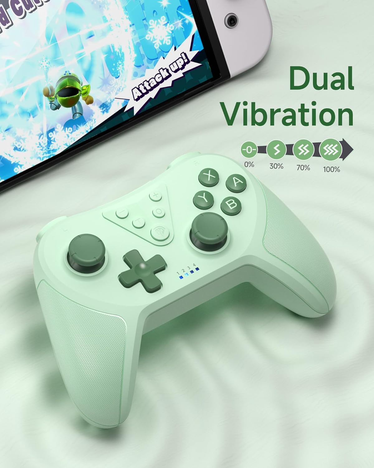 Detalle de Best Gift: EasySMX Bluetooth Wireless Switch Pro Controller for Switch (Lite/OLED) and PC