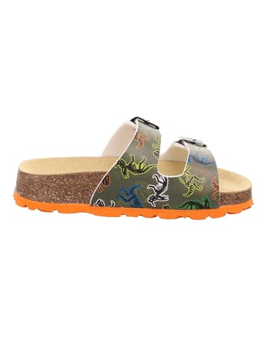 Detalle 1 de Superfit Jungen Fussbettpantoffel Hausschuhe 1-800111 Grün Mehrfarbig 7100, 26 EU