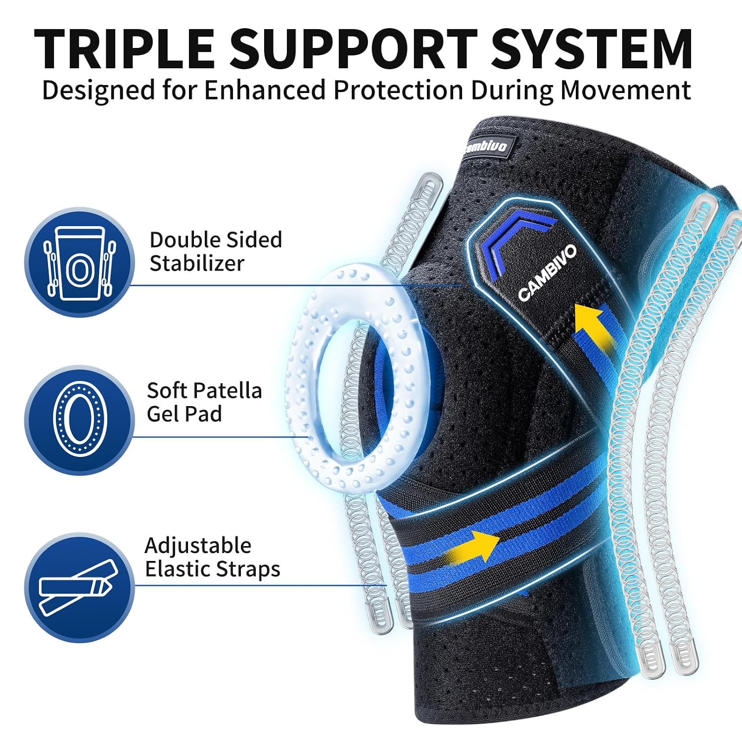 Detalle 2 de CAMBIVO Knee Brace in Neoprene