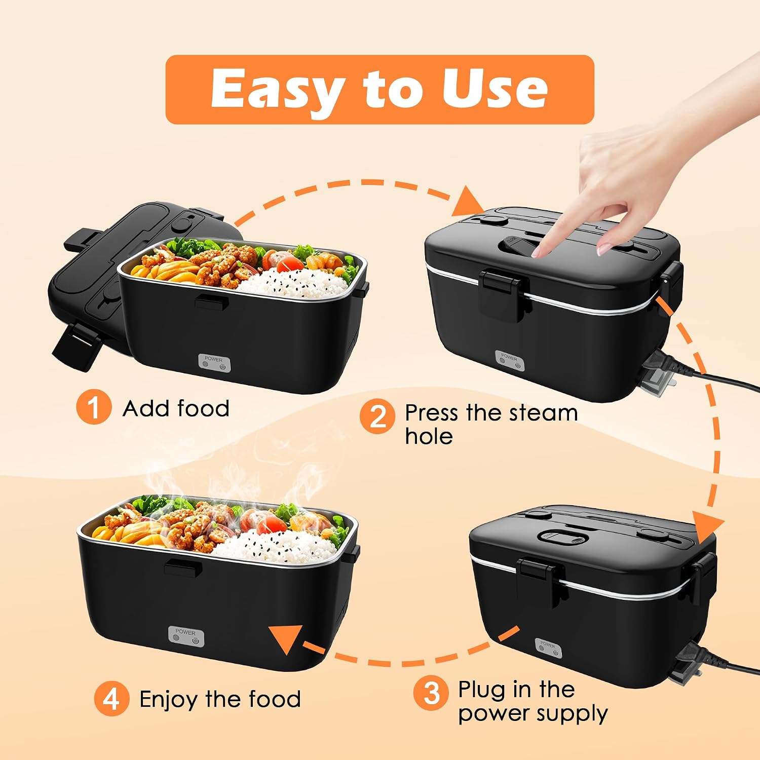 Thumbnail 6 de COZYEXPERT Electric Lunch Box 1.8L 🍱