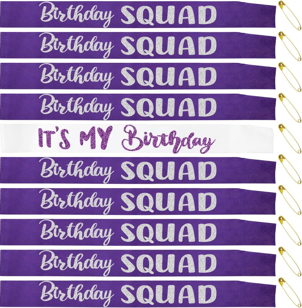 Thumbnail 6 de Conggluuo Satin Birthday Sash Set