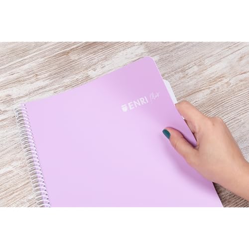 Thumbnail 2 de Enri cuadernos A4 4x4 con tapa plástica, 80 hojas, pack 5