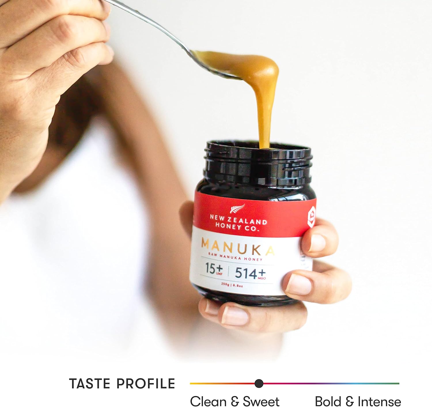 Detalle 2 de New Zealand Honey Co. Miel de Manuka MGO 514+ 🐝 500g