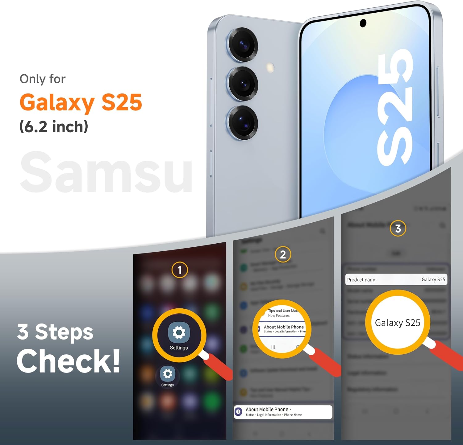 Thumbnail 1 de ORETECH Samsung Galaxy S25 case