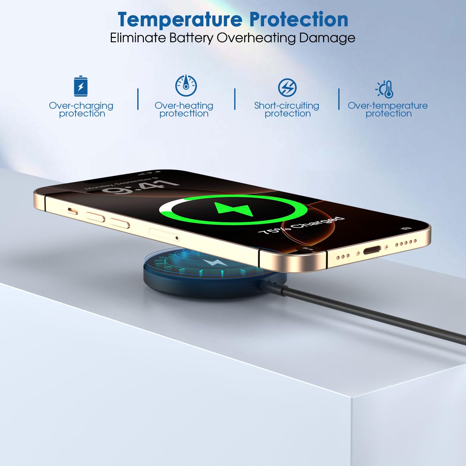 Thumbnail 3 de Rvelon Magnetic Wireless Charger 6 ft
