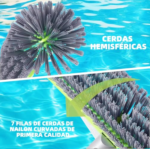 Detalle de Cabezal de Cepillo para Piscina Desmontable KGC 17,5″ con Cerdas Robustas y EZ Clip