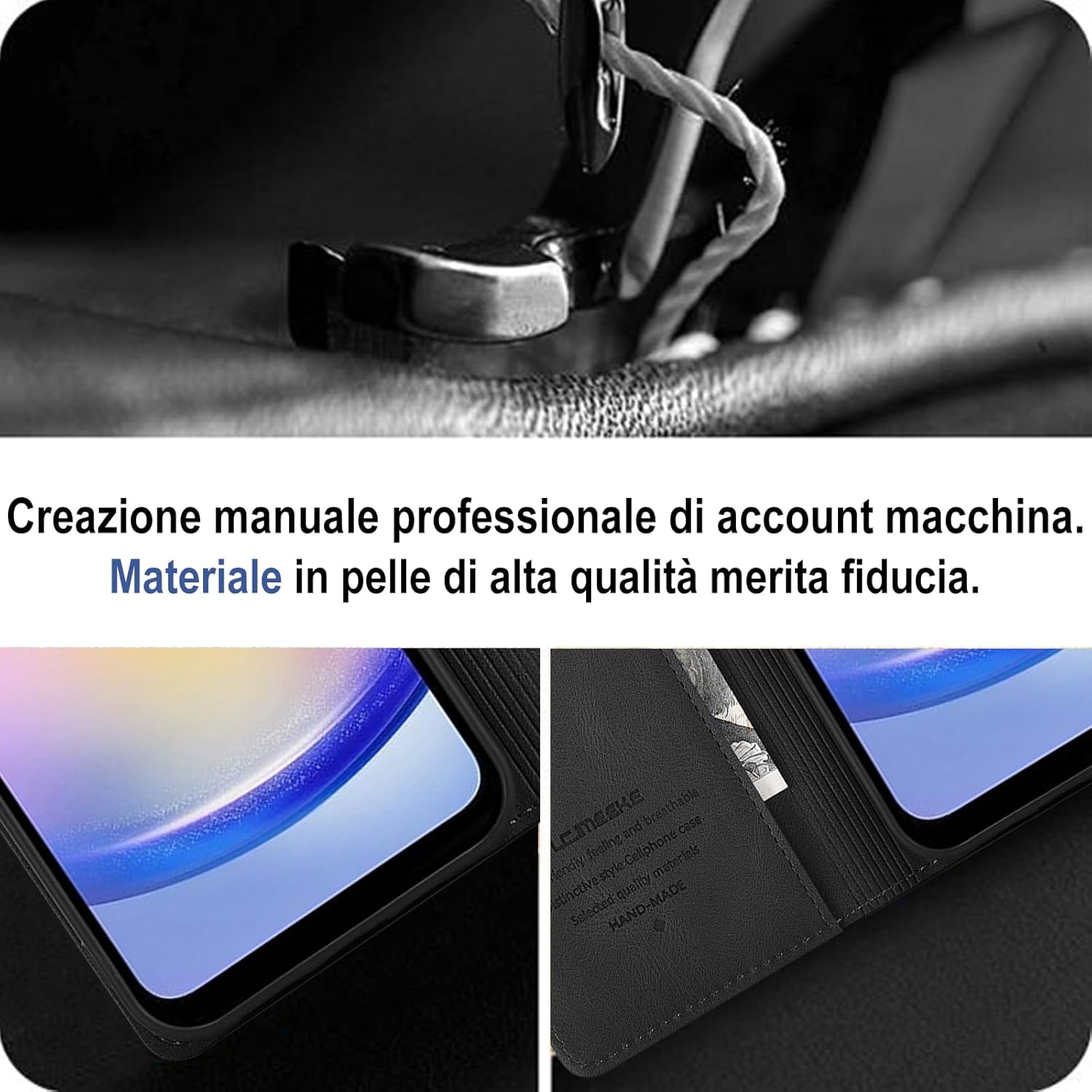 Thumbnail 2 de Giyer Cover per Samsung Galaxy A26 5G – Custodia con Vetro Temperato, Portafoglio RFID e Supporto Flip