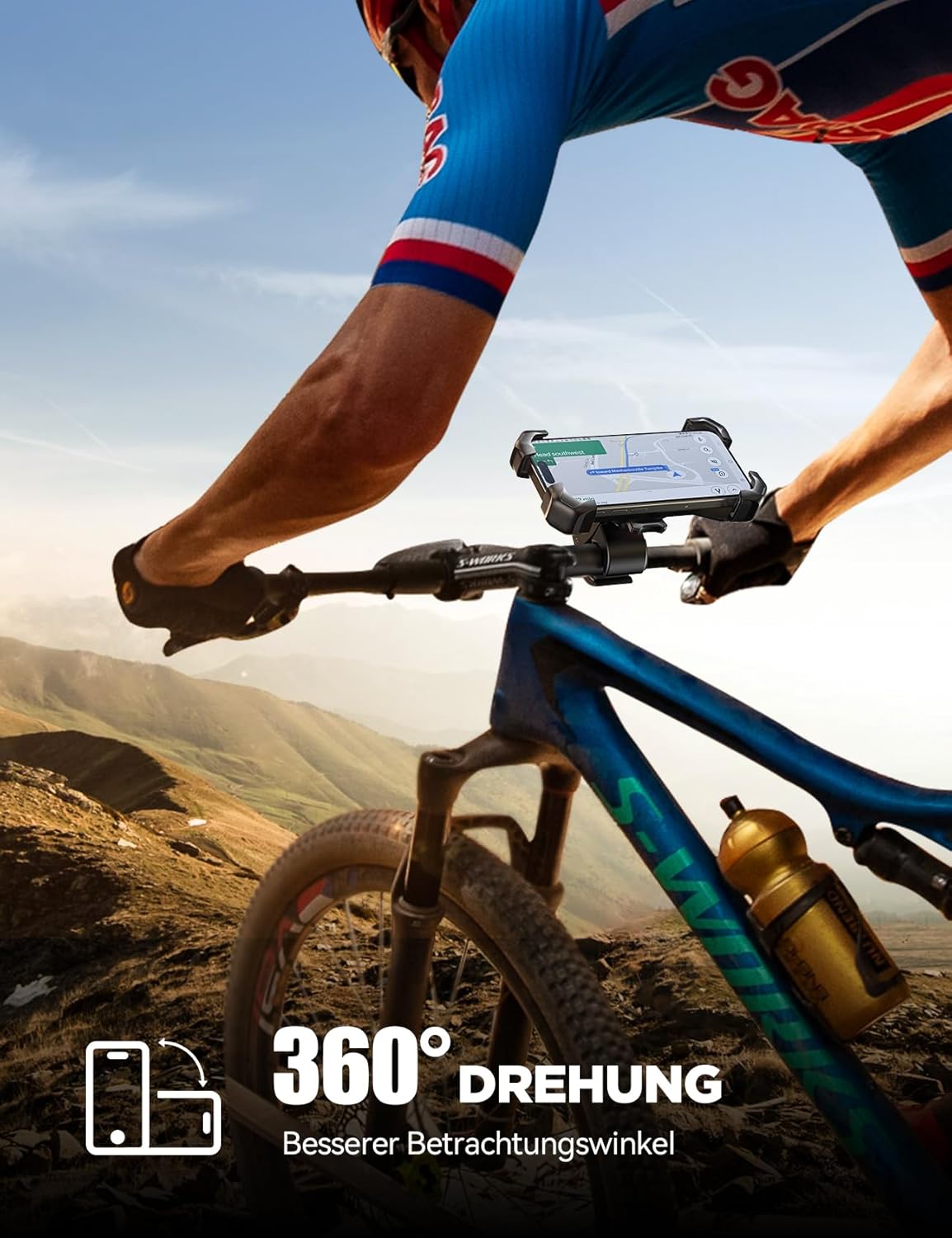 Thumbnail 6 de JOYROOM 2026 Bike- und Motorrad-Halterung für Smartphones – Universal Lenkerhalterung