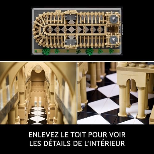 Detalle de LEGO Architecture Notre-Dame de Paris (21061) – Maquette pour adultes, voyage dans l’histoire de l’architecture