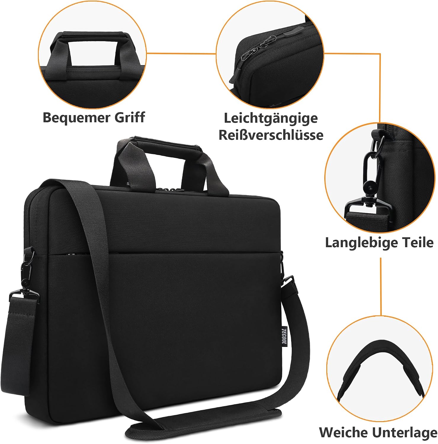 Thumbnail 5 de TECOOL 17,3 Zoll Laptoptasche für 17" Laptops