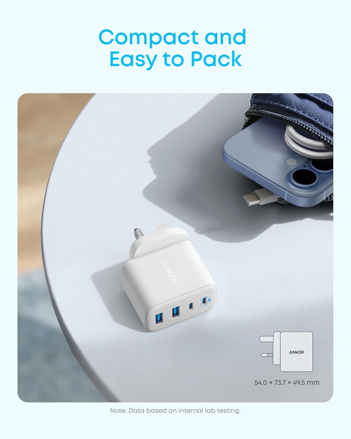 Thumbnail 4 de Anker Zolo USB C Charger Block 50W 4-Port
