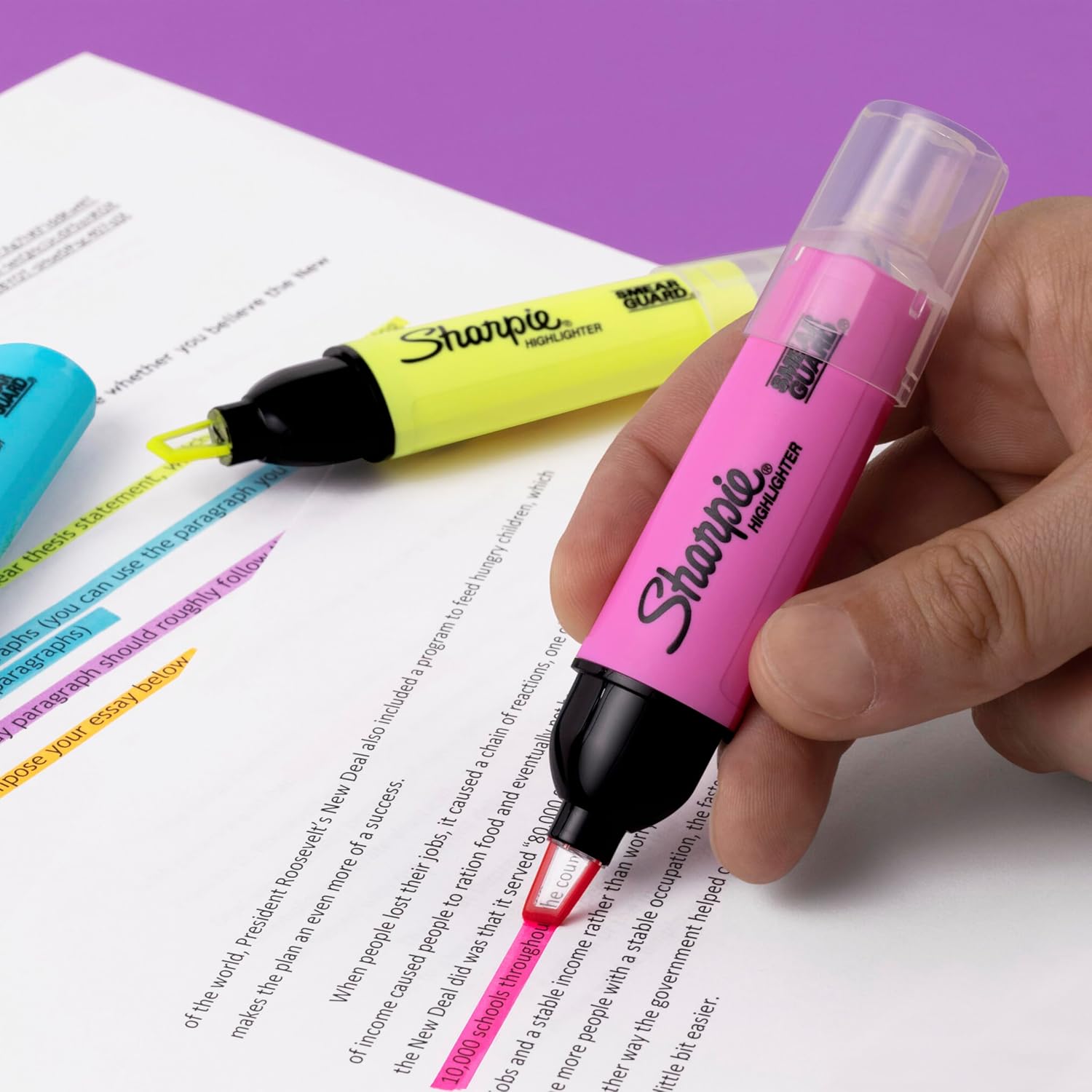 Detalle de Sharpie Clear View highlighters 8 pack