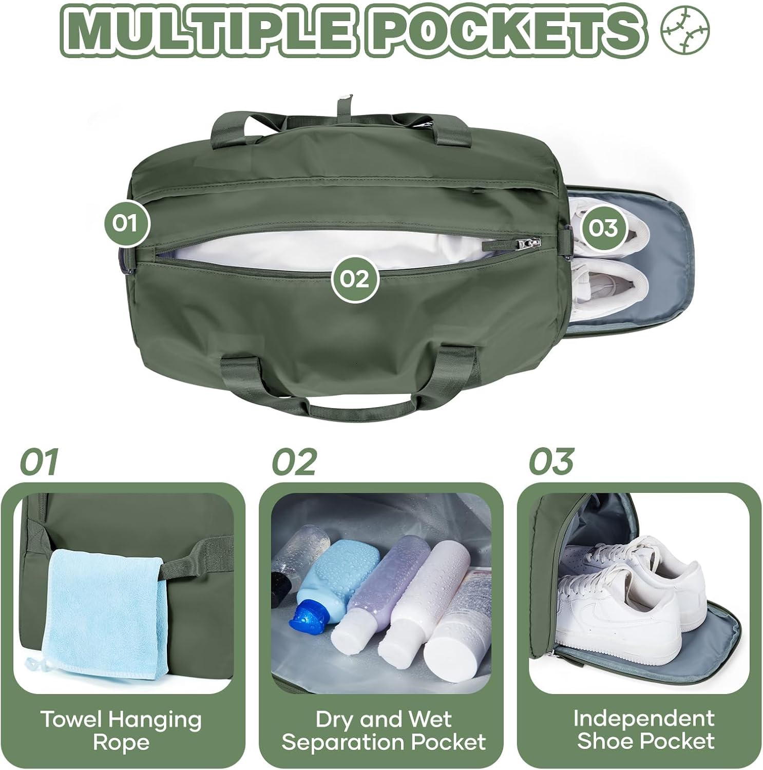 Detalle 1 de HYC00 Sport Duffel Bag 27 L Reisetasche