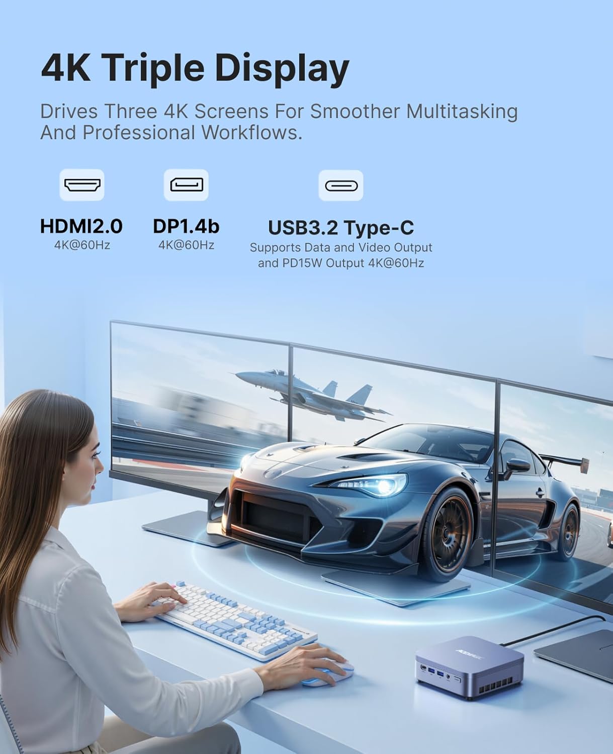 Thumbnail 6 de ACEMAGIC M5 Mini PC with Core i7-14650HX: Compact Power for Professionals
