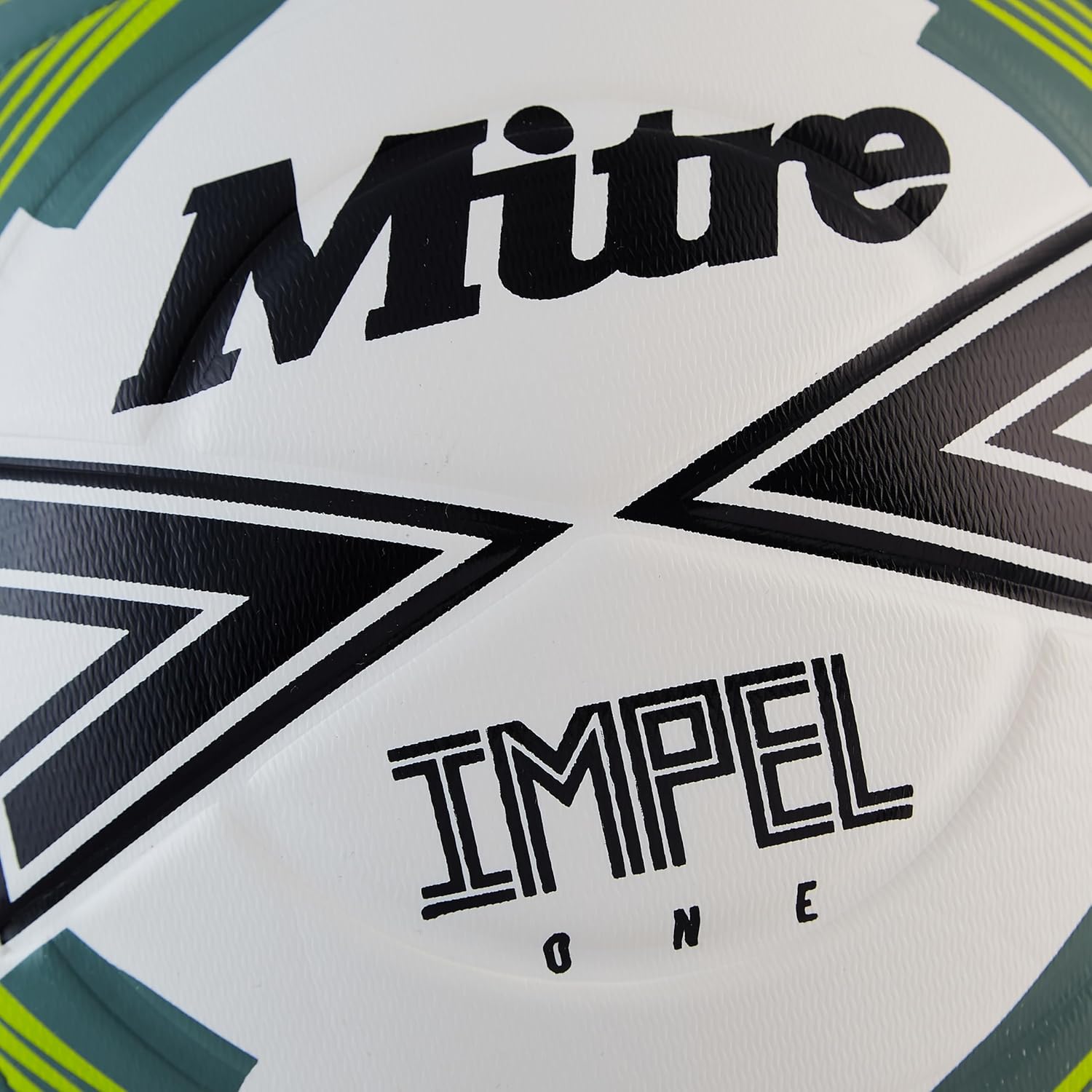 Thumbnail 4 de Mitre Impel One 24 Football – White/Black/Sage Leaf (3)